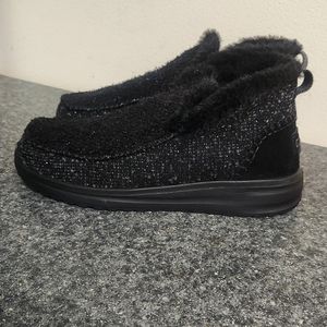 Hey Dude Denny Sparkling Boots Black size 11
